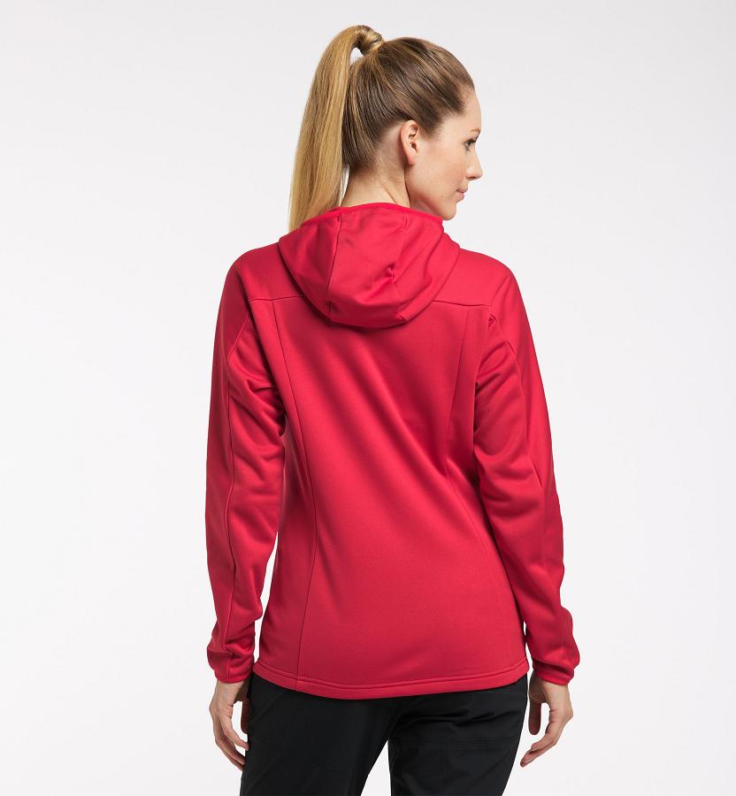 Haglöfs Womens Frost Mid Layer Red New Zealand 60714MKBA